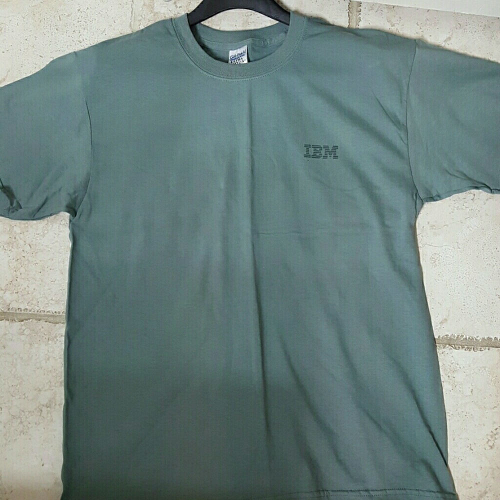 Gray green IBM t-shirt